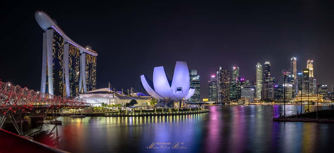 Marina Bay Sands at the blue hour, Singapore