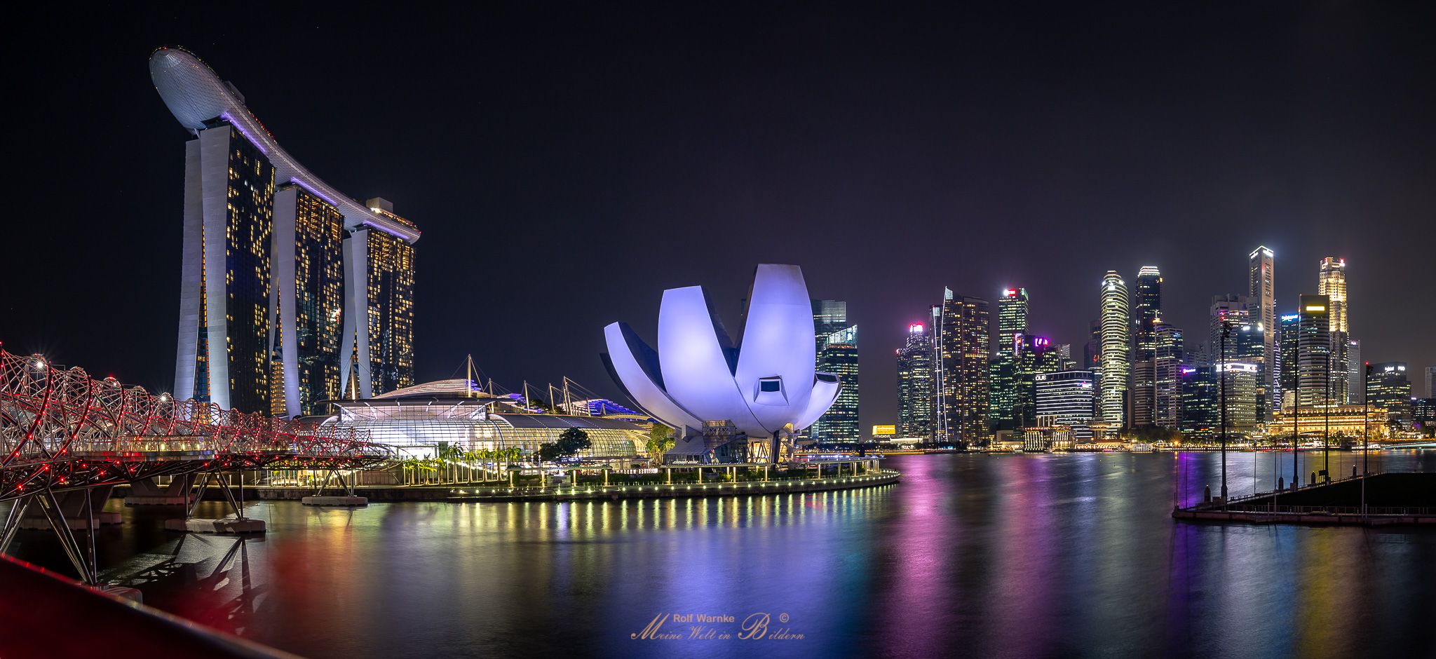 Marina Bay Sands at the blue hour, Singapore, Singapore