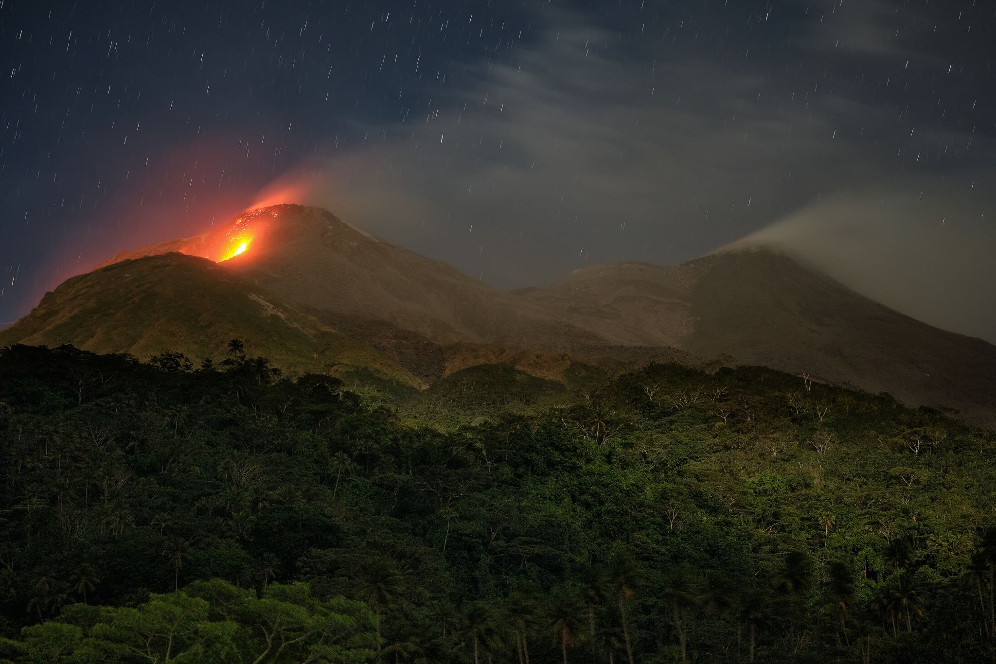 Karangetang Volcano - craters K2 & K1, Indonesia