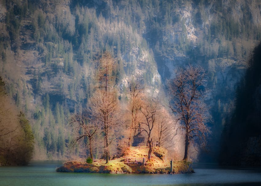 Königssee island, Germany