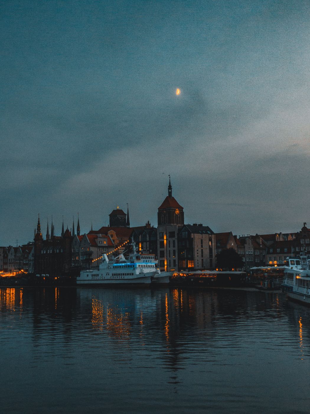 The canal of Gdansk, Poland