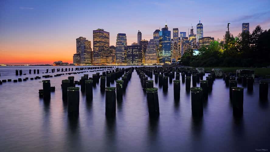 New York City Skyline from Pier 1, Brooklyn