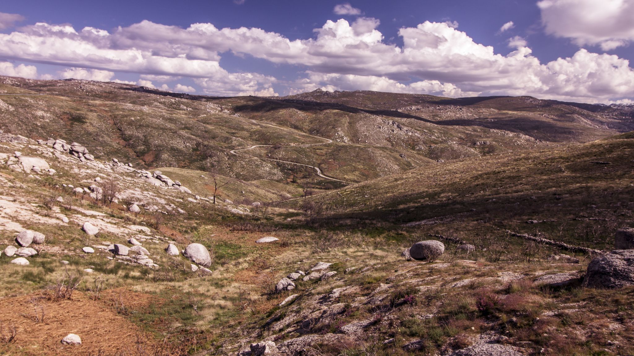 Panoramic view over Serra da Estrela, Portugal