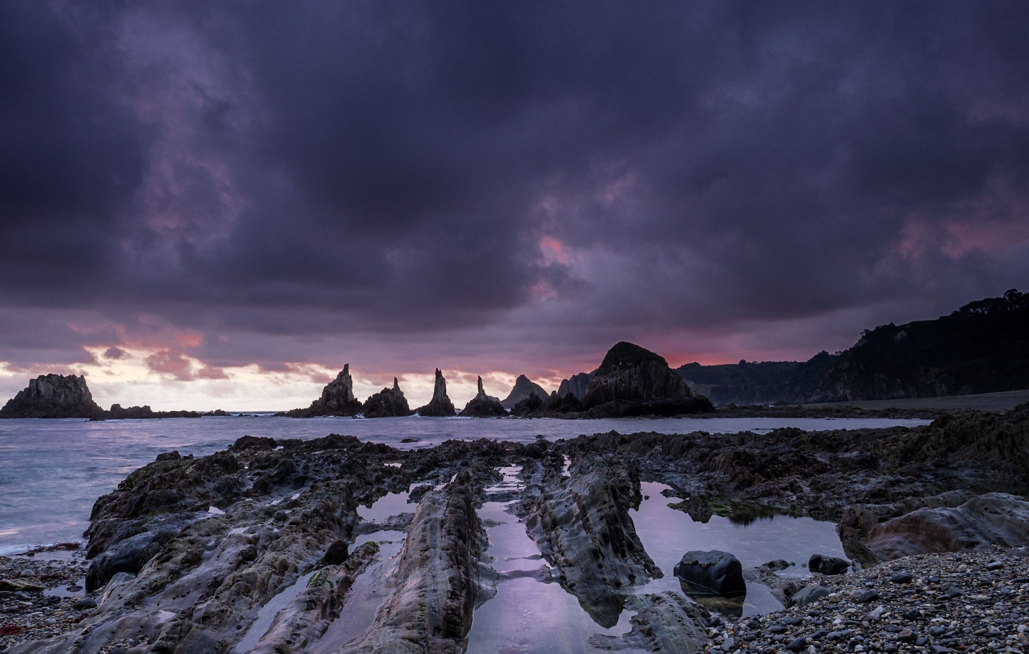 Playa de Gueirúa, Spain