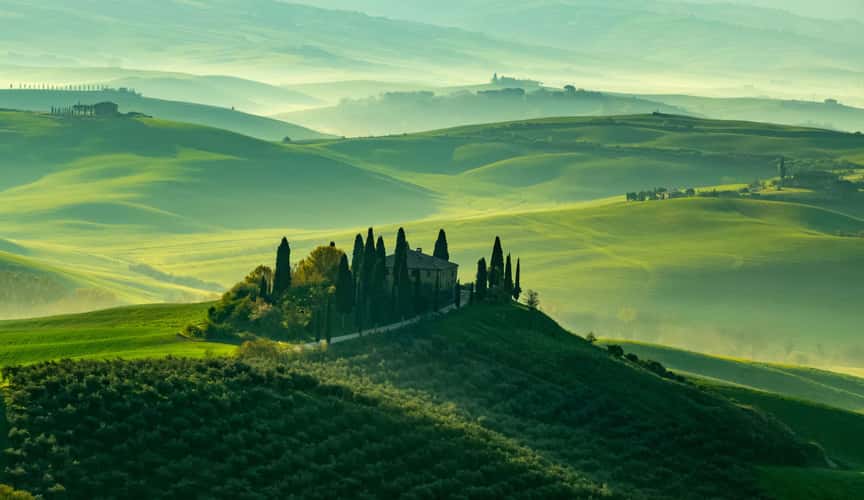 Podere Belvedere in the Val D'orcia Tuscany
