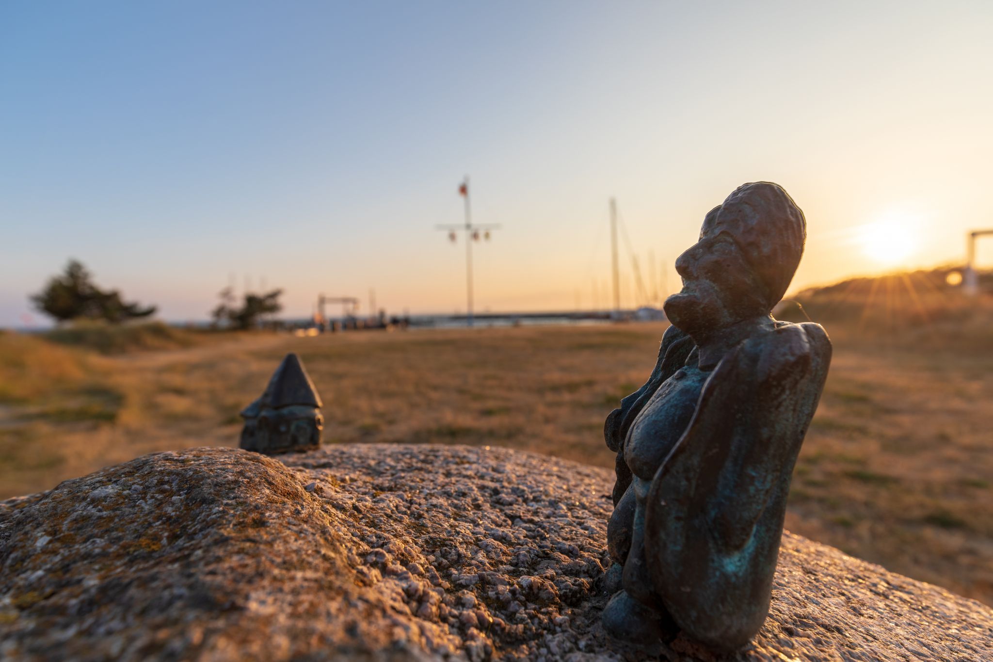 Port and Lighthouse at Beach Timmendorf, Germany