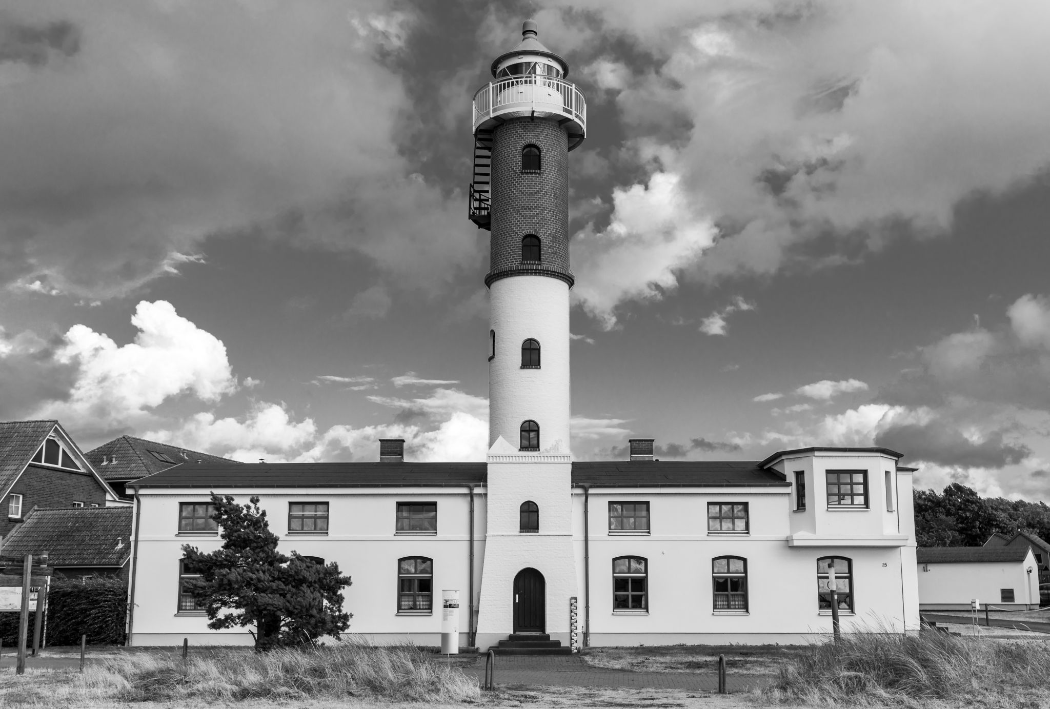 Port and Lighthouse at Beach Timmendorf, Germany