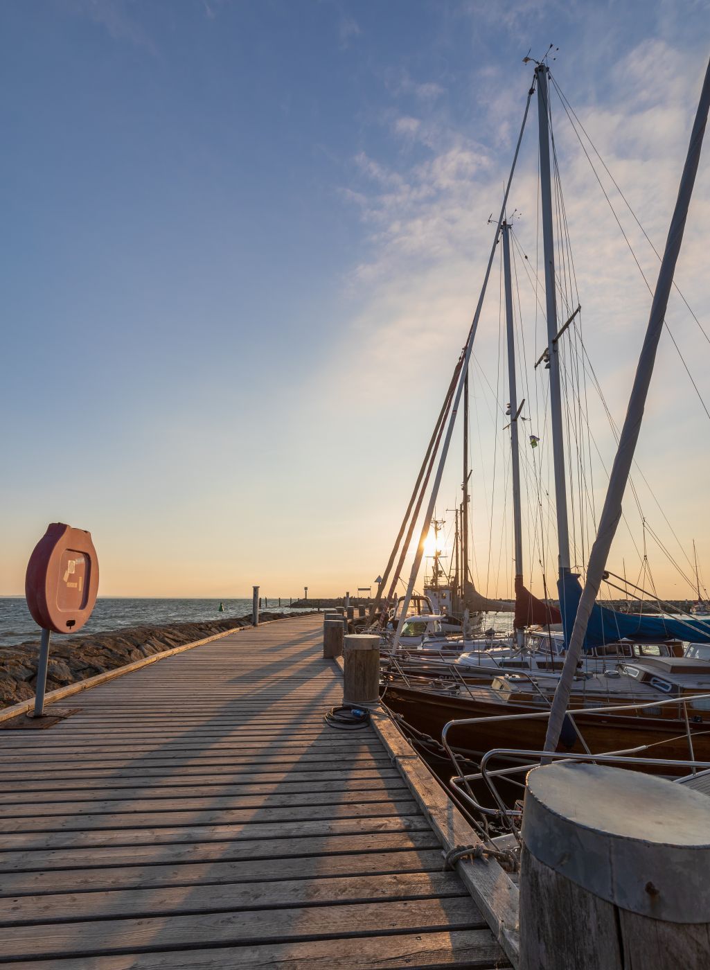 Port and Lighthouse at Beach Timmendorf, Germany