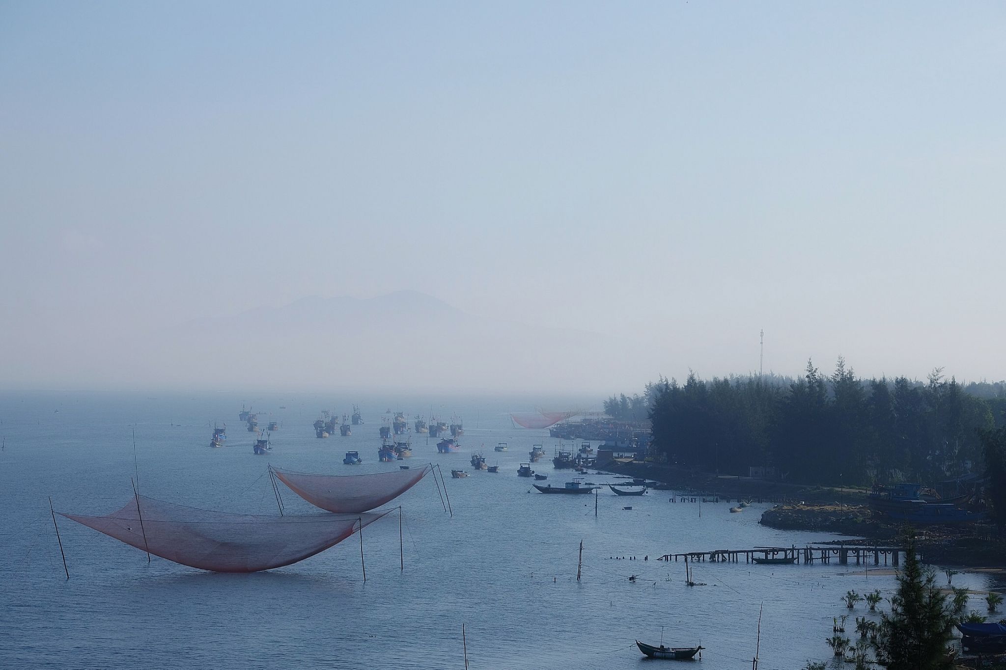 Port for fishermen near Hoian, Vietnam, Vietnam