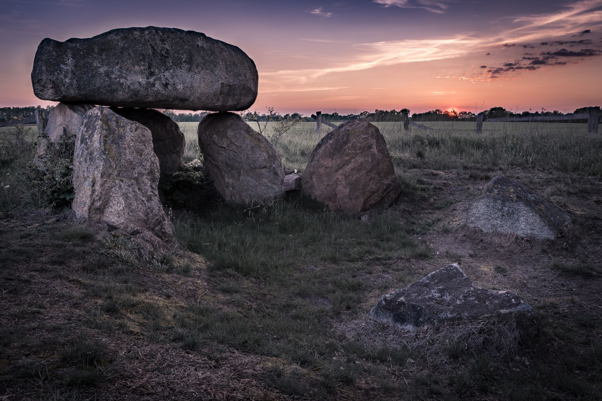 Prehistoric grave in Oldendorf, Germany