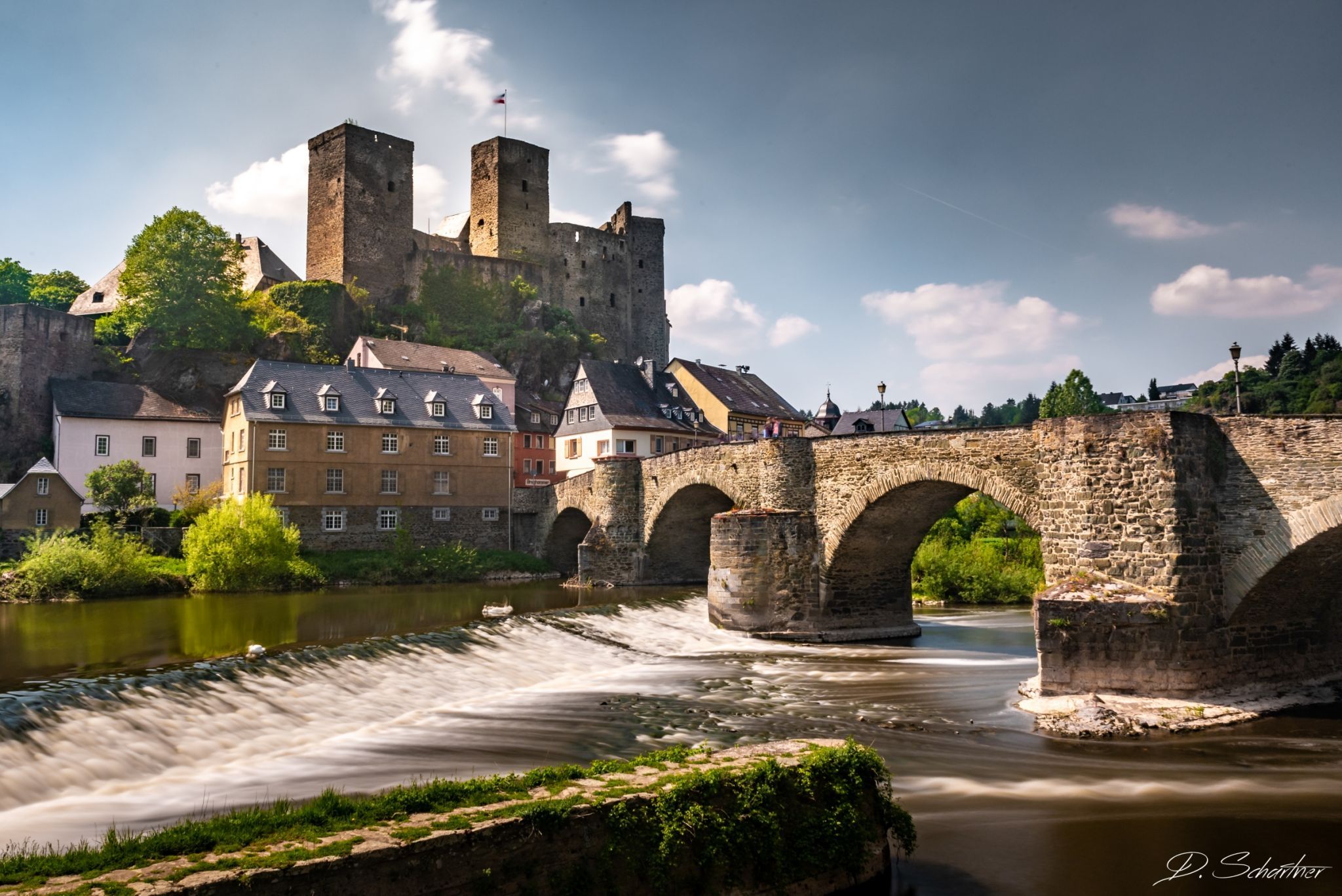 Runkel Castle above the Lahn, Germany