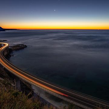 Sea Cliff Bridge Clifton Sunrise, Australia