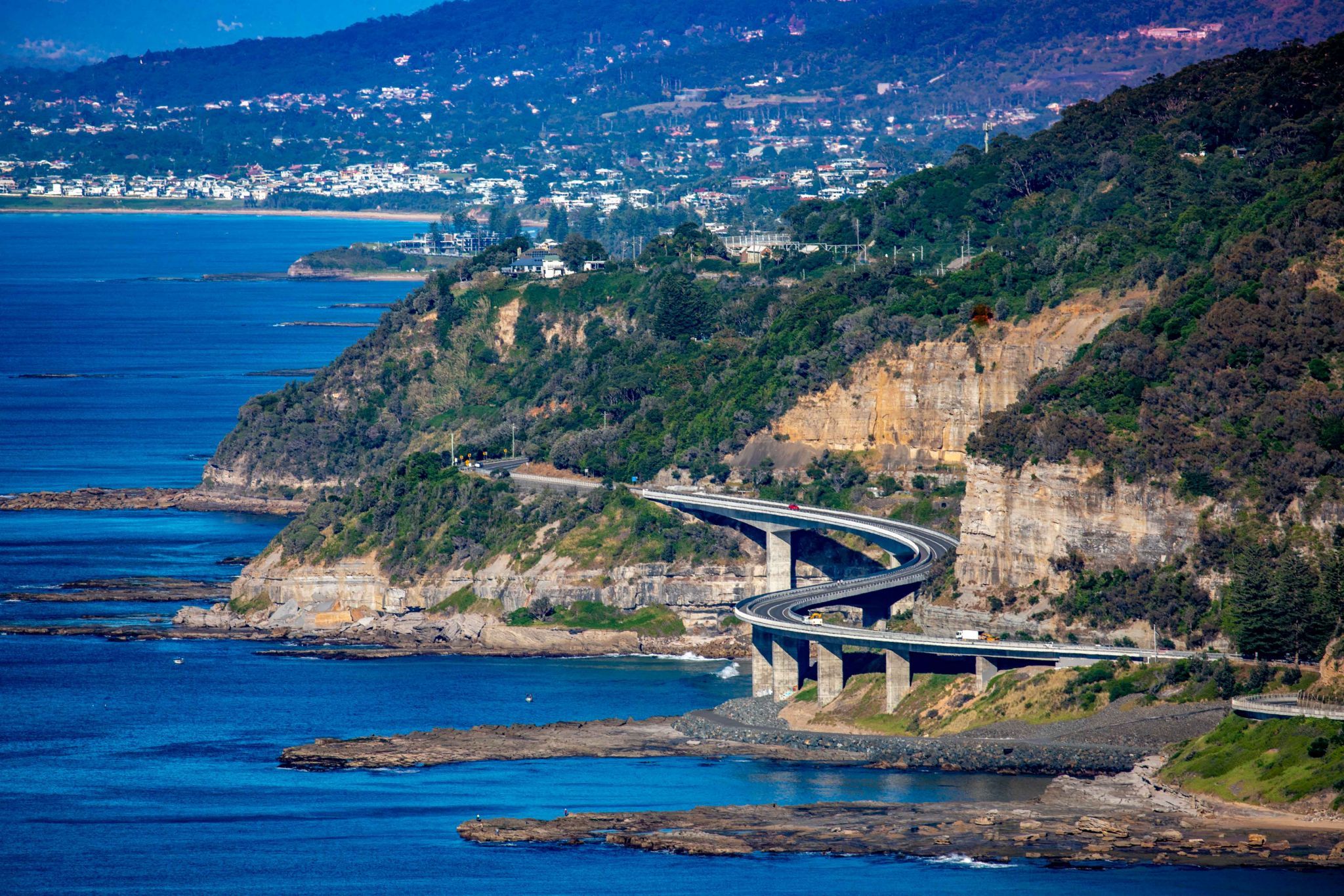 Sea Cliff Bridge from Stanwell Tops New South Wales, Australia