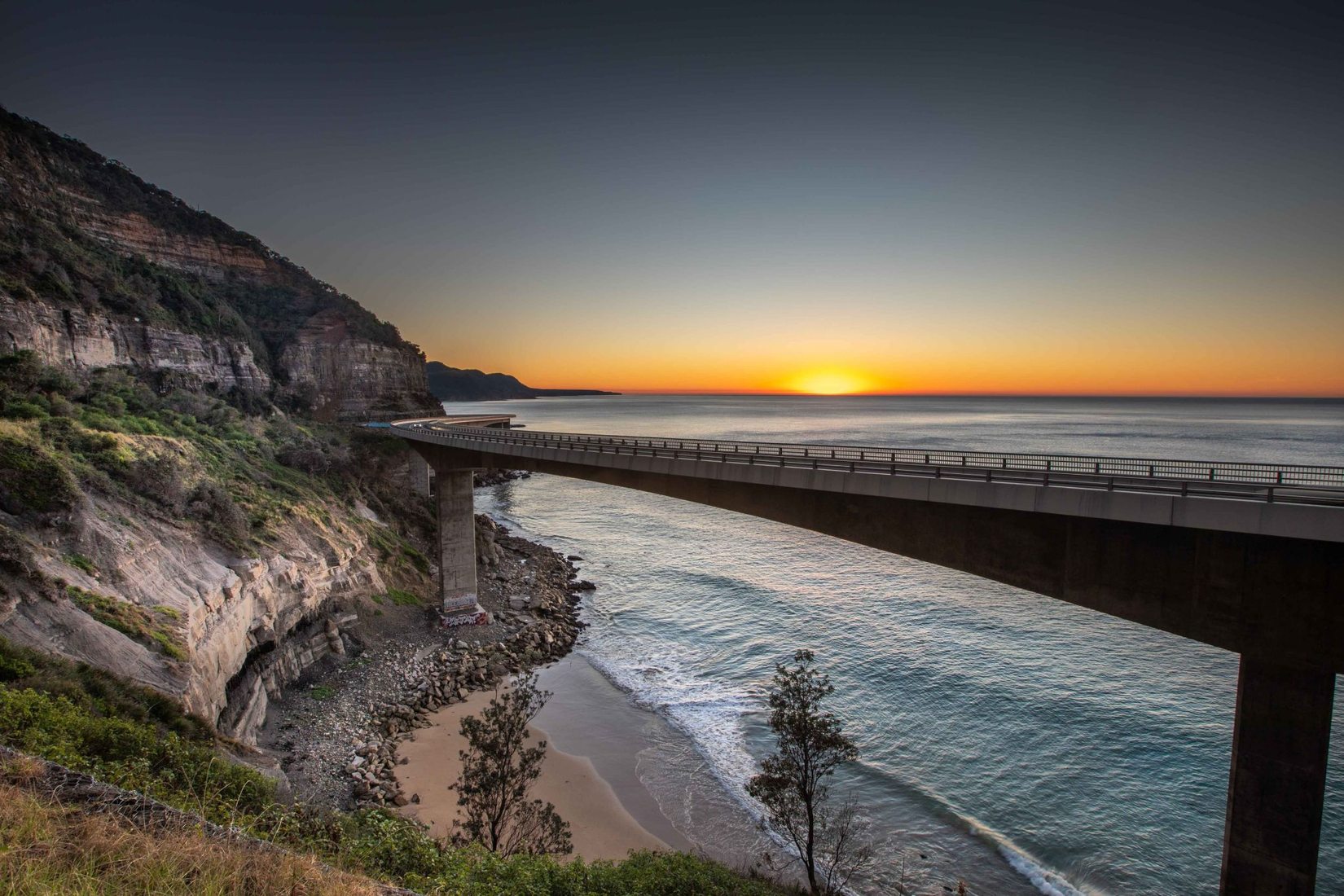 Sea Cliff Bridge Sunrise Clifton New South Wales, Australia