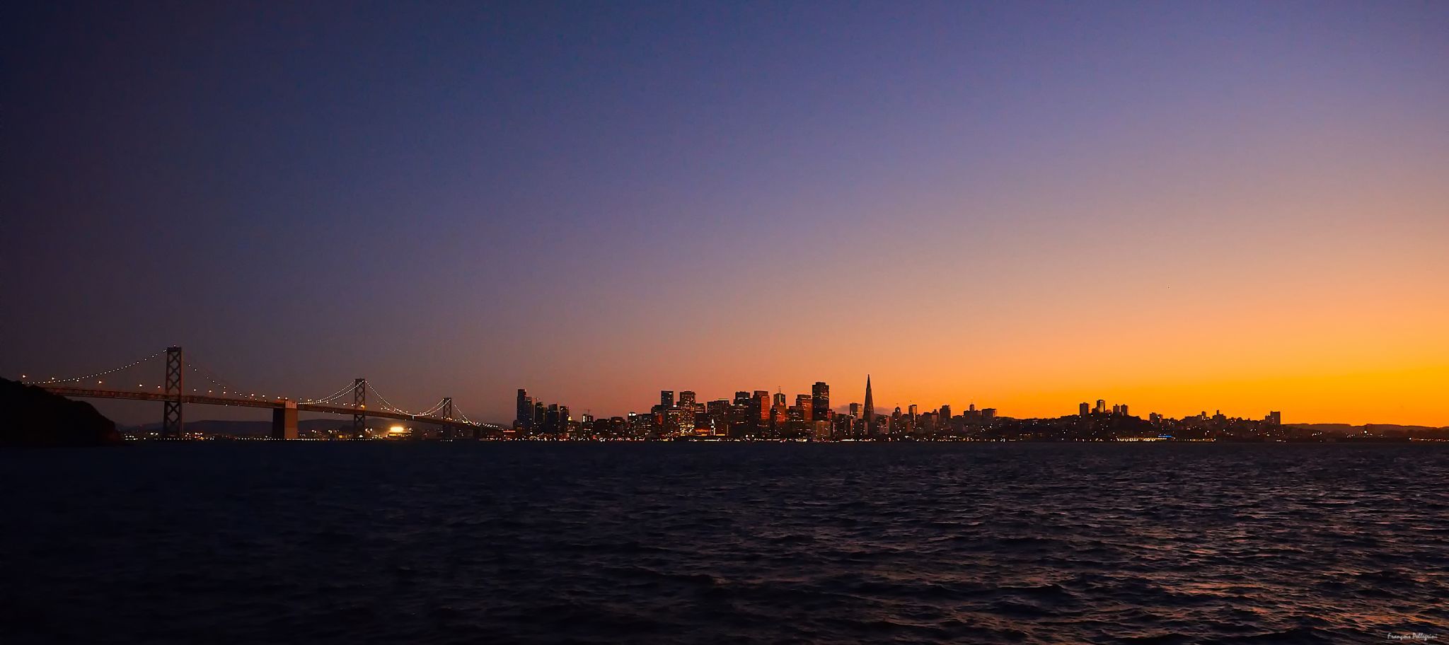 SFO skyline from Treasure Island, USA