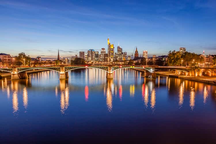 View from the Flößerbrücke, Frankfurt am Main