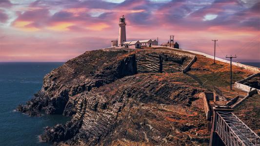 South Stack Lighthouse  , Holyhead ,  Wales