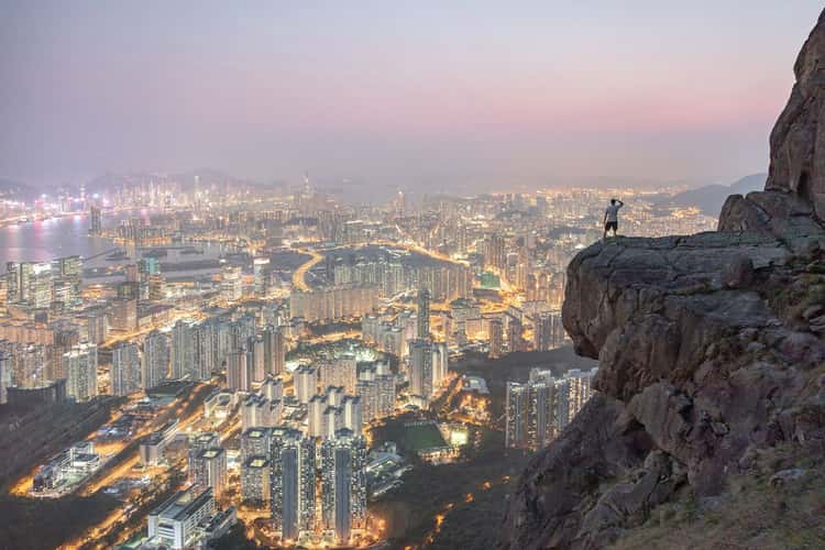 Suicide Cliff at Kowloon Peak