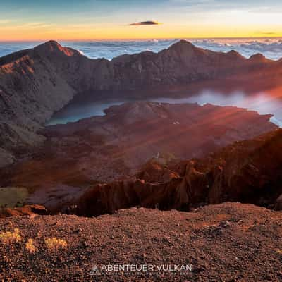 Sunset at Mt. Rinjani, Indonesia