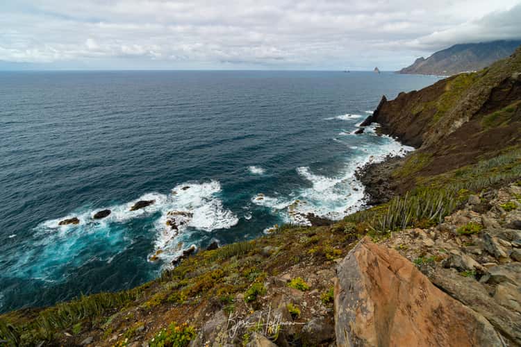 Tenerife Anaga Mountains, View on Playa Tamadite