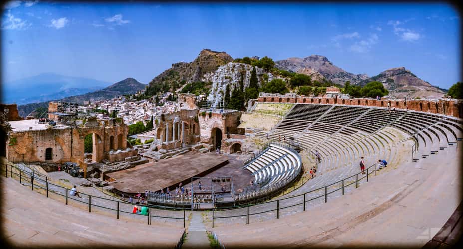 The ancient theatre of Taormina