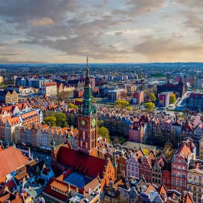 Top of the Catholic Church tower., Poland