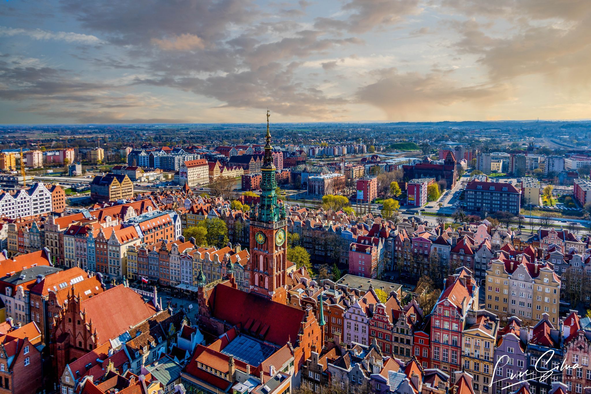 Top of the Catholic Church tower., Poland
