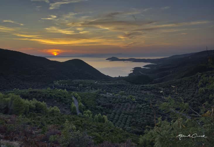 Viewpoint towards Corfu, Perdika, Epirus, Greece