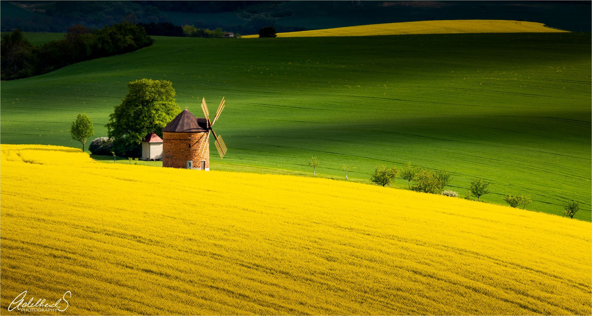 Windmill in southern Moravia, Czech Republic