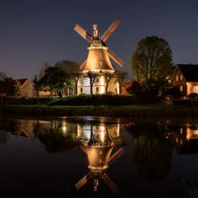 Windmühle Johanna in Hamburg-Wilhelmsburg, Germany