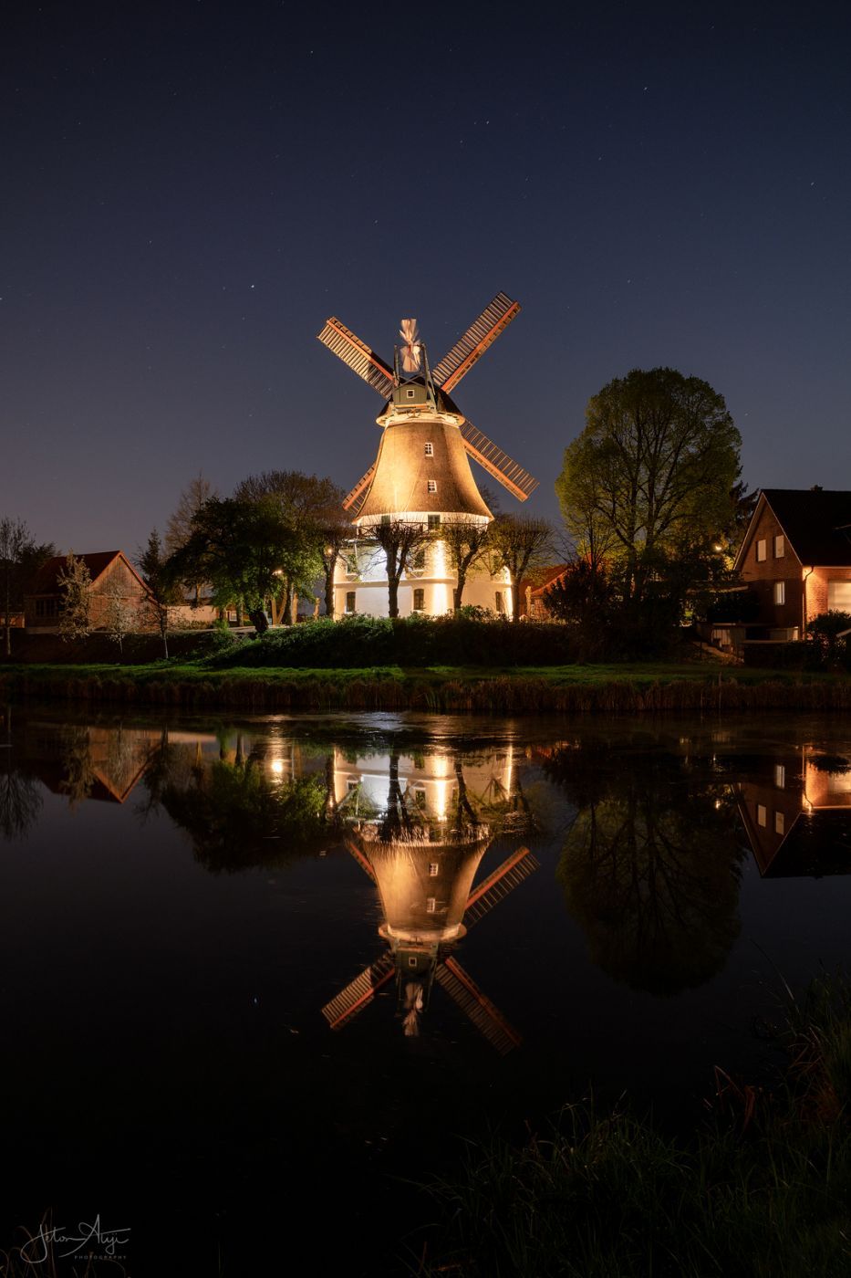 Windmühle Johanna in Hamburg-Wilhelmsburg, Germany