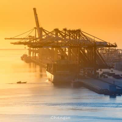 Yangshan Port viewing platform, China