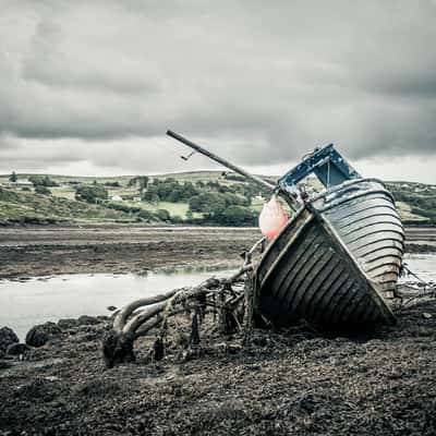 Abandoned fishing boat, Ireland