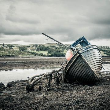 Abandoned fishing boat, Ireland