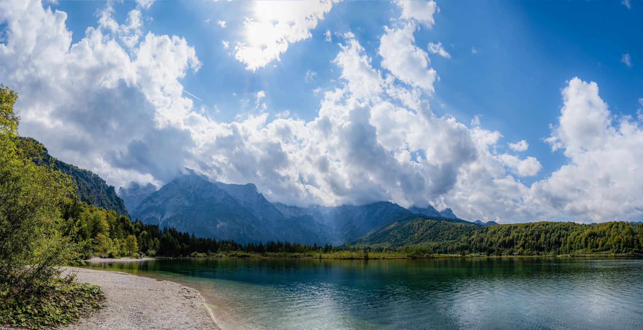Almsee - Startrails, Austria