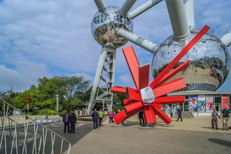 Close-up of Atomium, Brussels