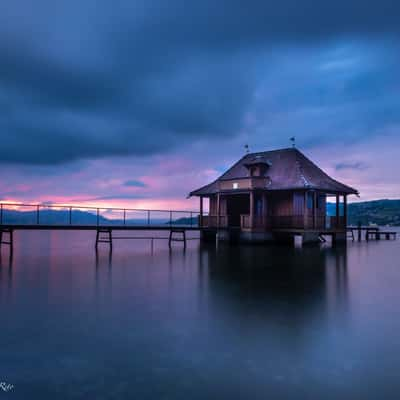 Bathhouse lake Zurich, Switzerland