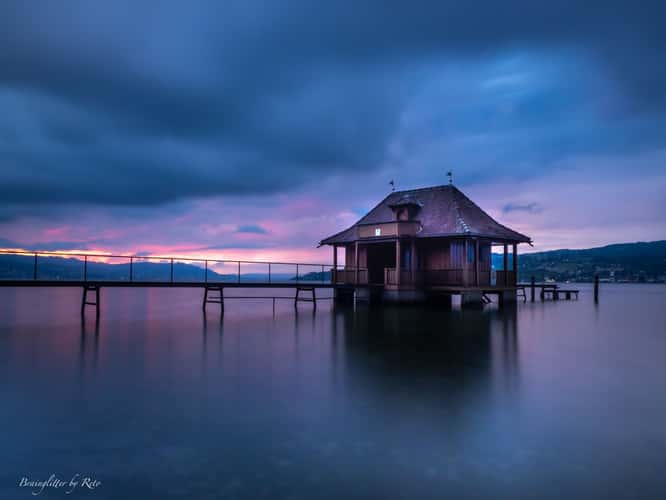 Bathhouse lake Zurich