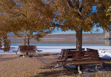 Benches at Cherry Creek Reservoir