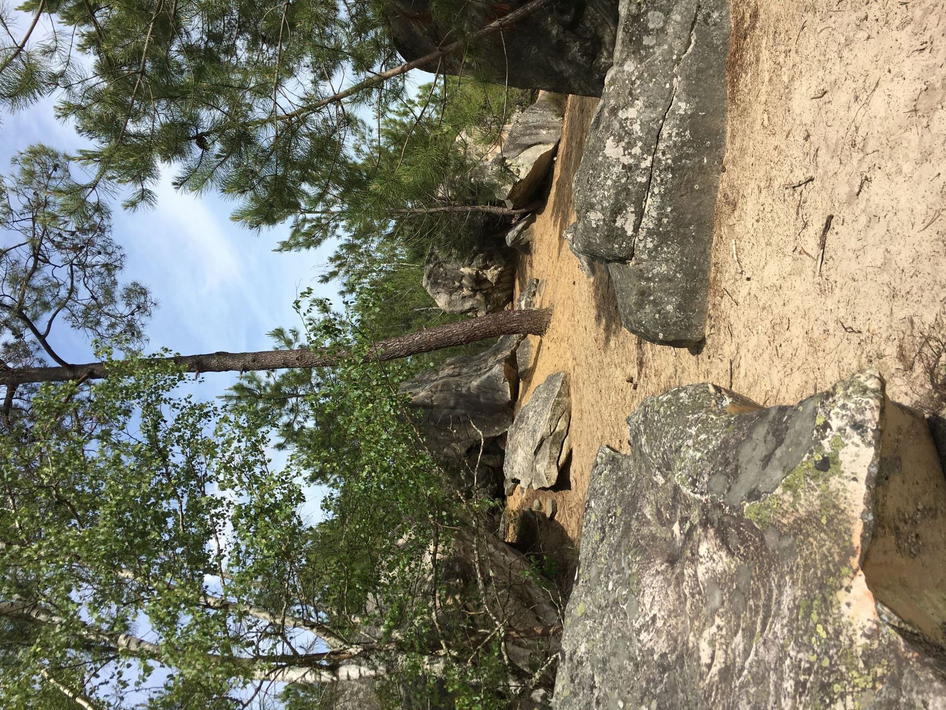 Bouldering at Roche de Fin, France