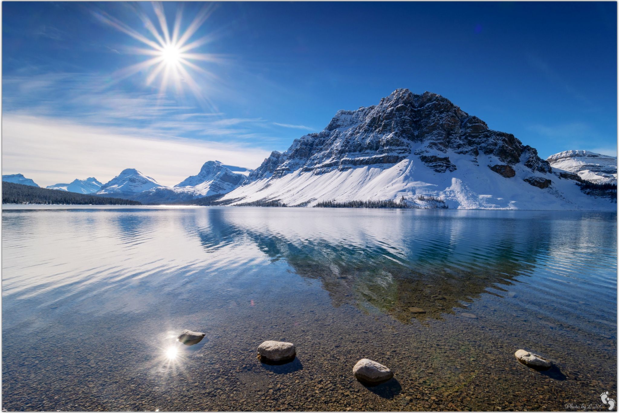 Bow Lake - From Num-Ti-Jah Lodge, Canada