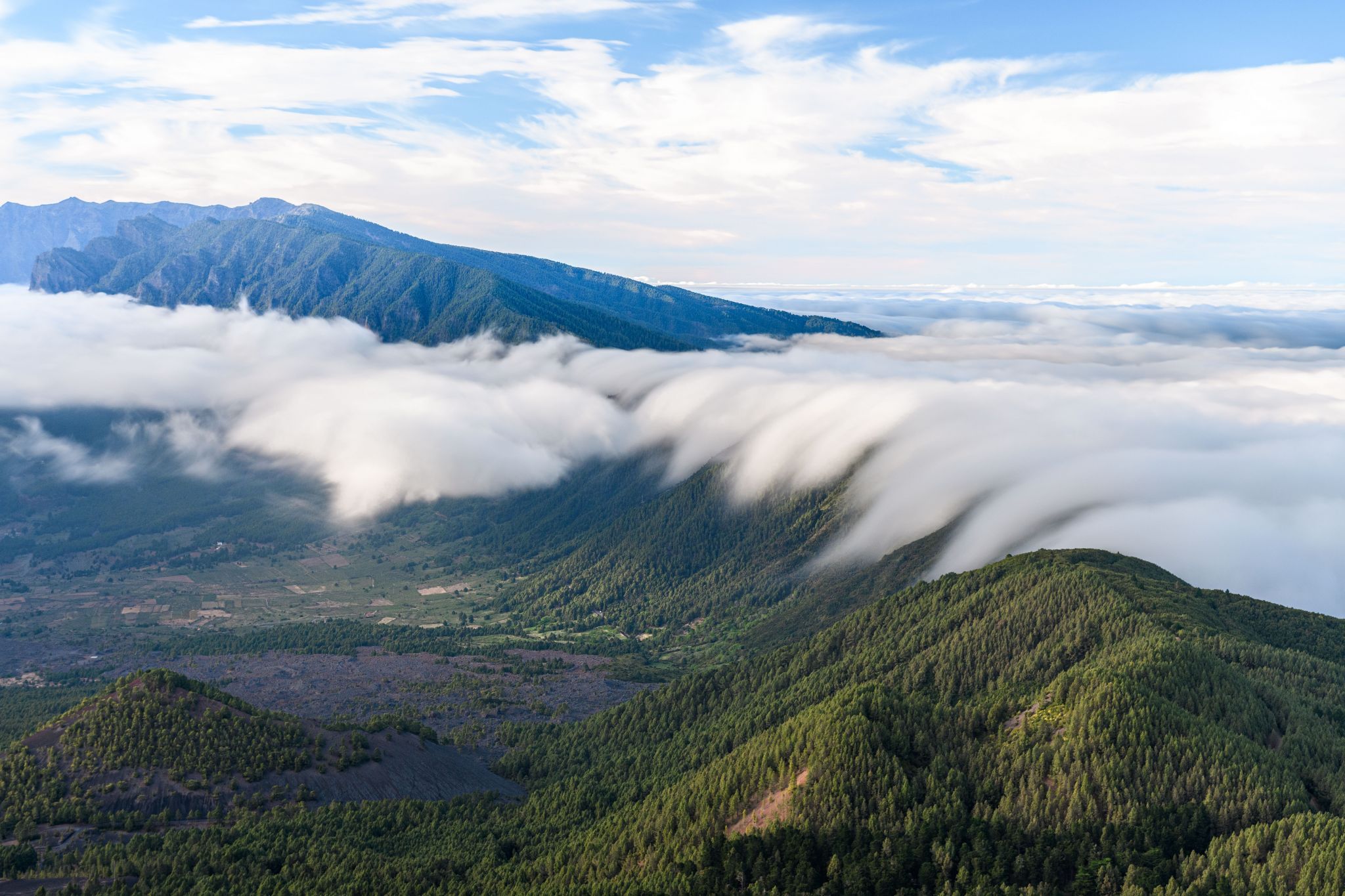 Cloud Waterfall in La Palma, Spain