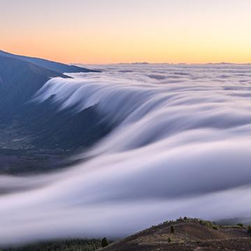 Cloud Waterfall in La Palma, Spain