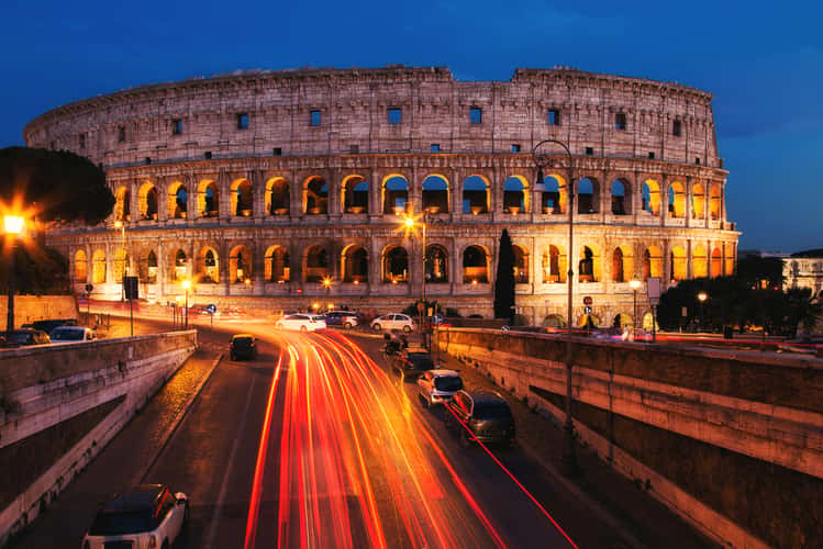 Colosseum from Ponte degli Annibaldi, Rome