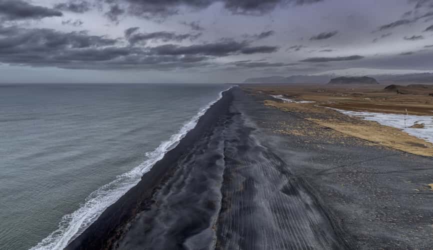 The Endless Black Beach from Dyrhólaey Viewpoint