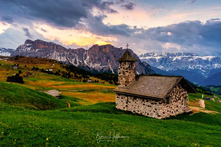 Fermeda Chapel, Seceda, Dolomites