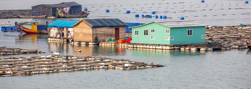Fishing houses and fish ponds Xiapu