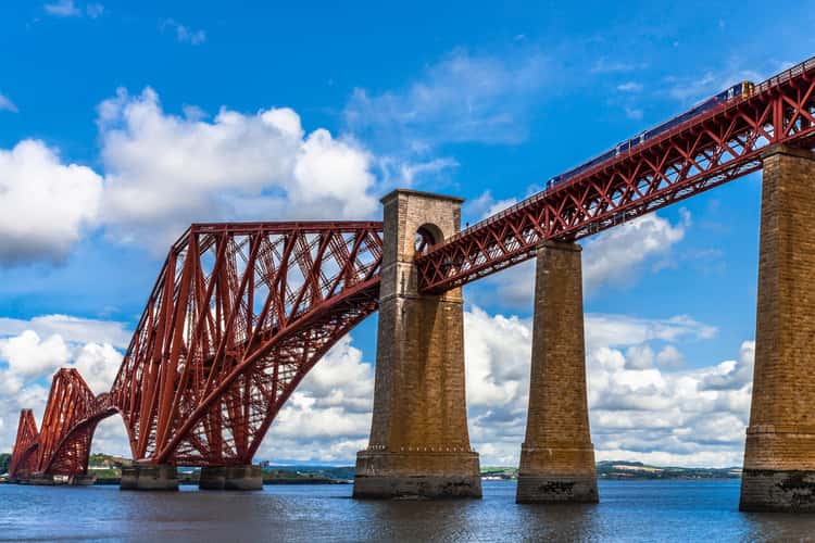 Close up from the Forth Bridge, Edinburgh