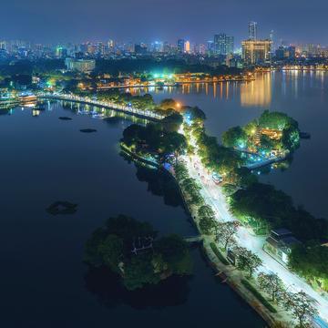 Hanoi skyline from Summit Lounge, Vietnam