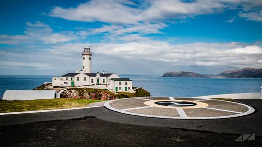 helicopter landing base in Fanad Head Lighthouse